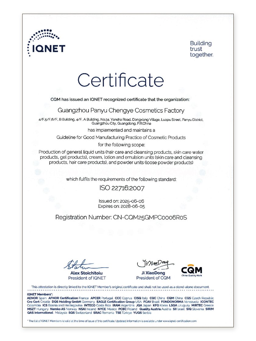 IQNET Certificate